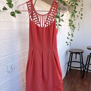 LuLu’s Sleeveless Coral Dress, Size XS